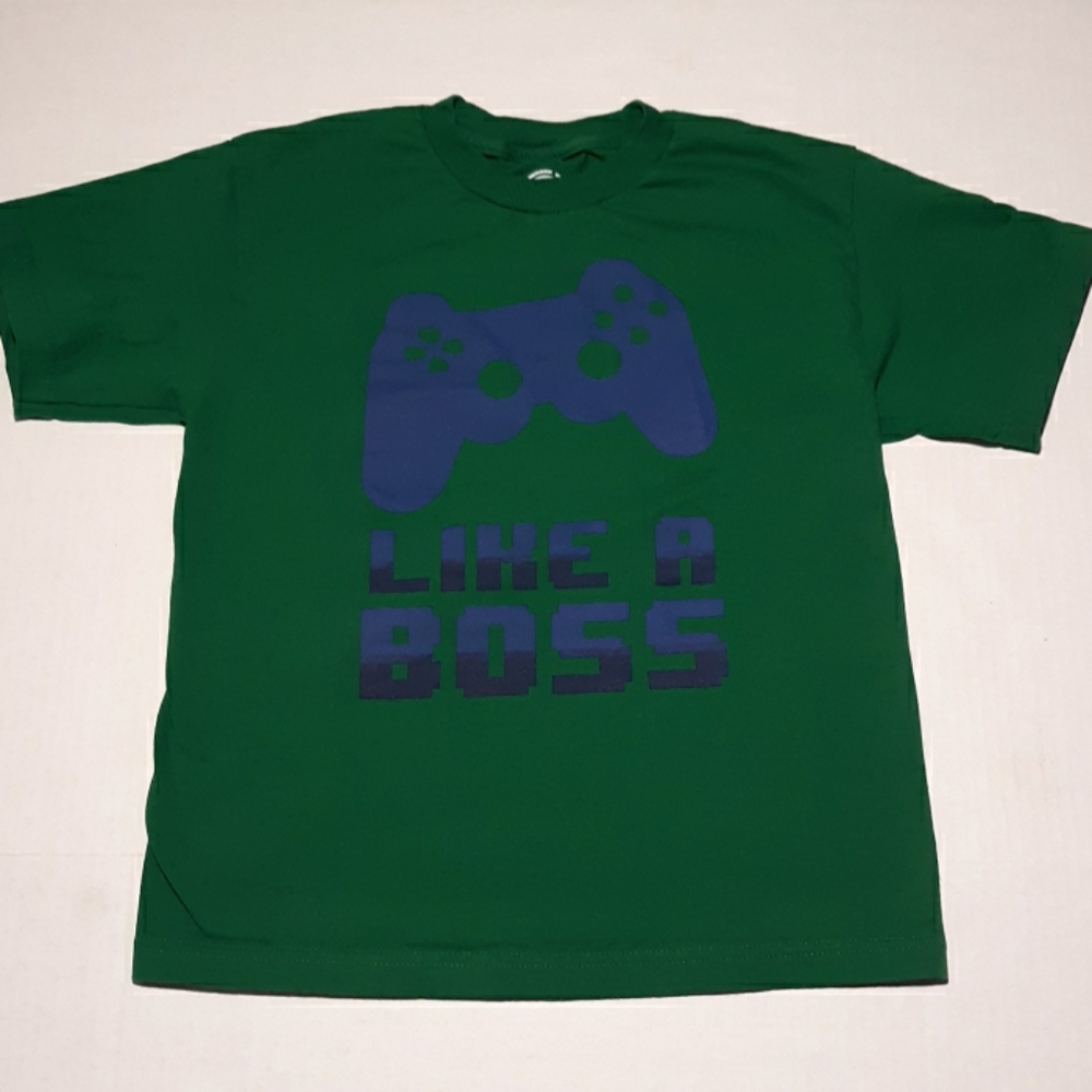 ⬇️$8 Hybrid graphic t-shirt "Like a Boss" boys L